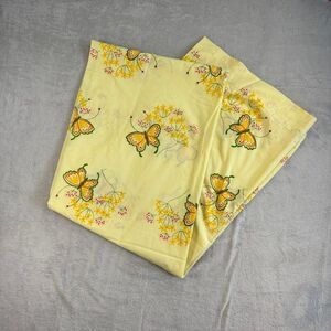 Vintage 70’s Butterfly Flat and fitted Twin Sheet C